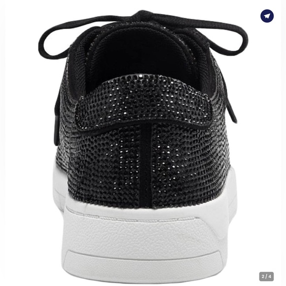 Jessica Simpson Silesta Sparkle Sneaker - Black - 9M - New w/o box - Picture 2 of 11
